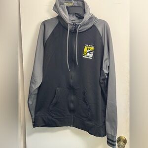 Sport-Tek Black and Gray Zip Up Sweater